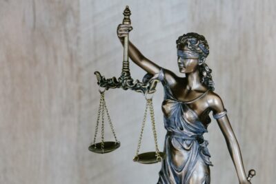 Figurine of lady justice