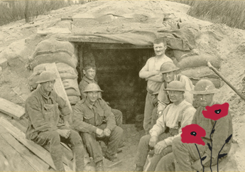World War 1 members of the Royal Engineers Tunnelling company.