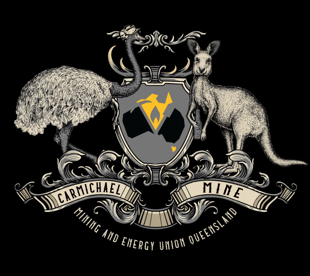 Carmichael mine lodge logo