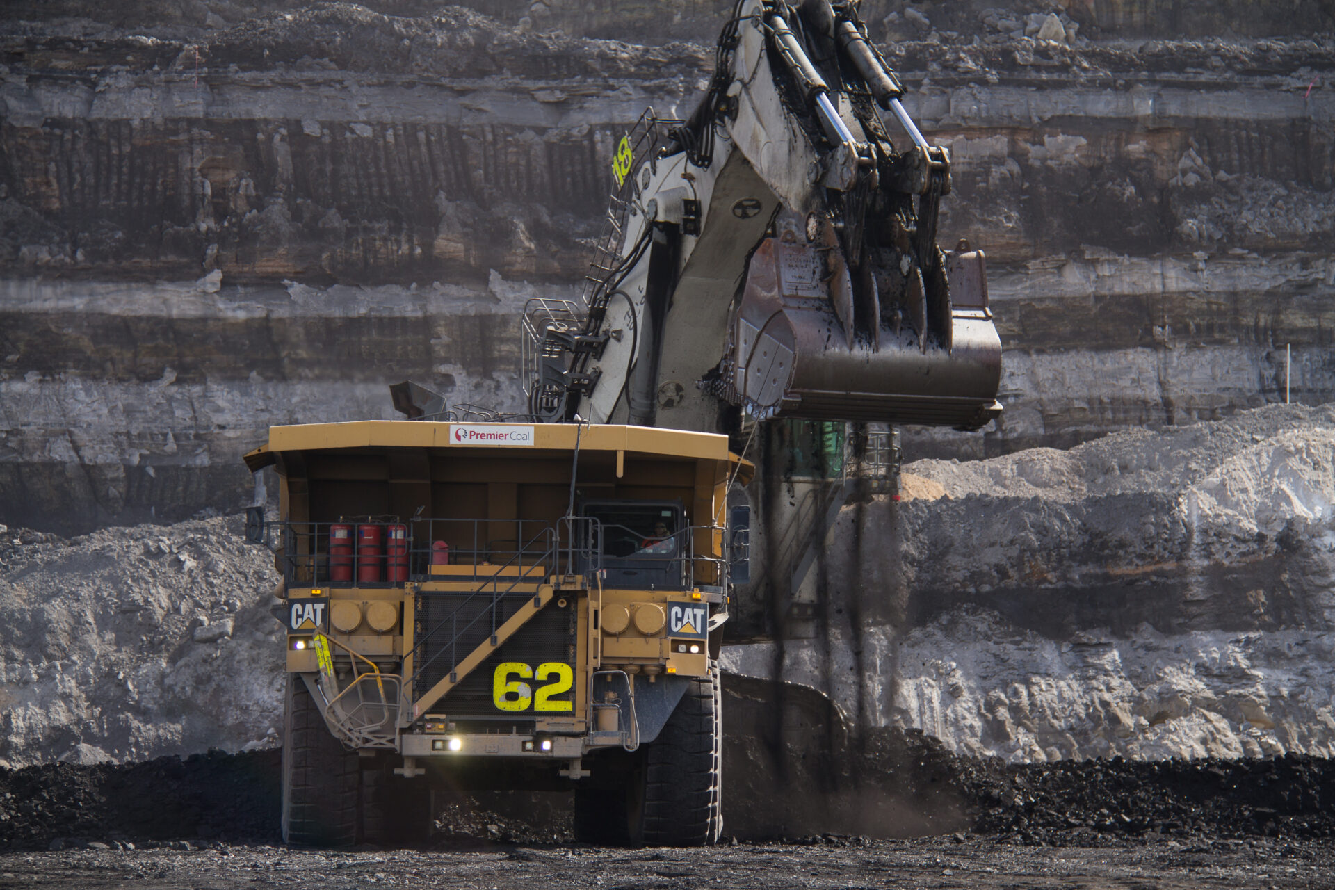 Coal Digger in a open cut mine