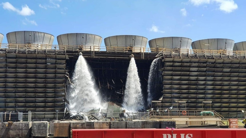 Callide Powerstation with hole in the middle