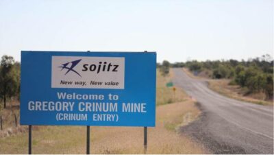 Crinum Mine road sign