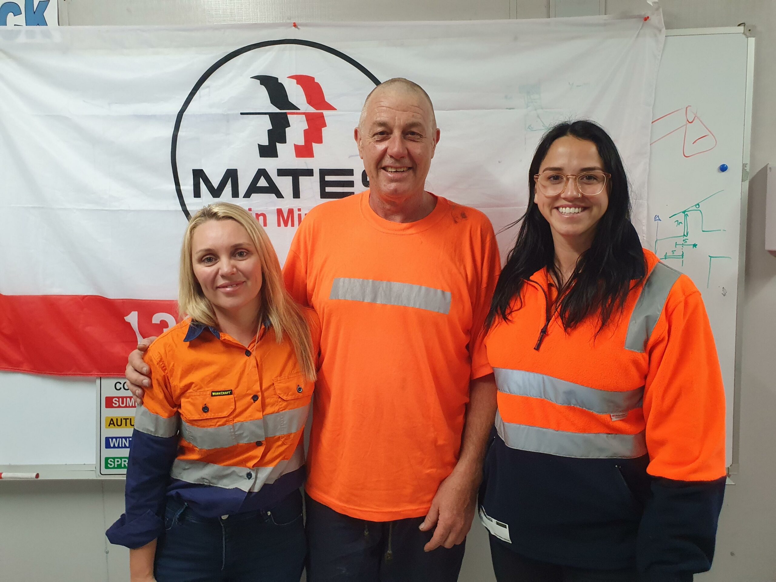 Worker after their head has been shaved
