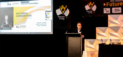 Tony Maher at the 2021 MEU National Convention