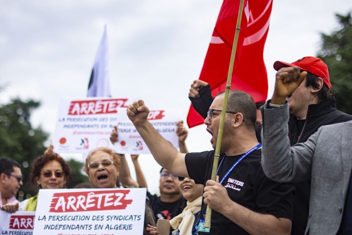 people on a picket line